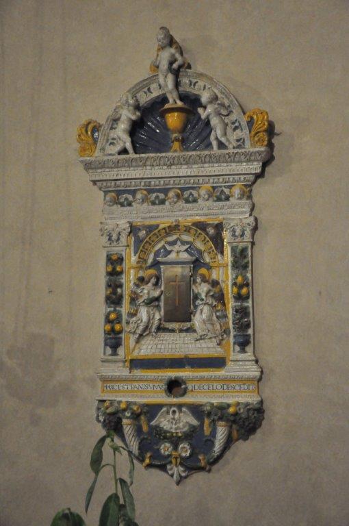 Tabernacle by Giovanni Della Robbia in the church  Pieve di San Leolino in Panzano in Chianti 