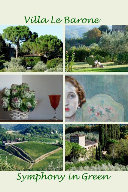 Villa le Barone, Tuscany: symphony in green by Ellen Schneiders 