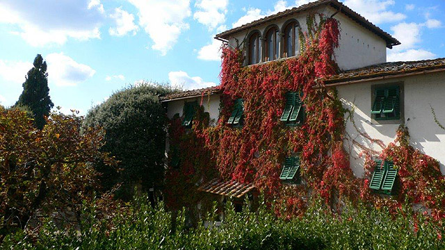 Toscane: Villa le Barone in the fall