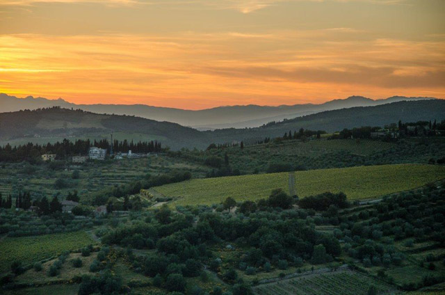 Chianti landscape from Villa le Barone by Mitch Freedman , winner photo contest 2012 
