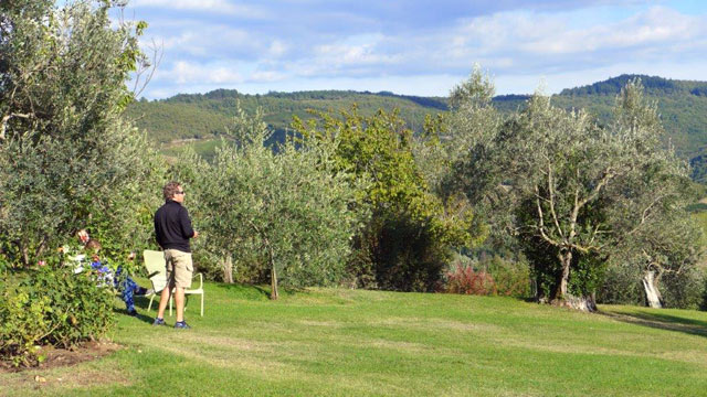 Extraordinary Chianti viewed from Villa le Barone 
