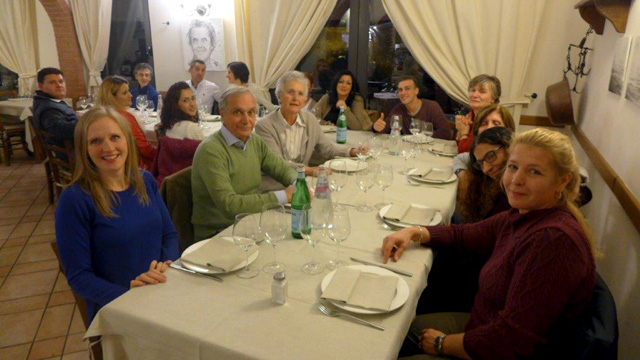 Villa le Barone : together for dinner to celebrate the end of the season