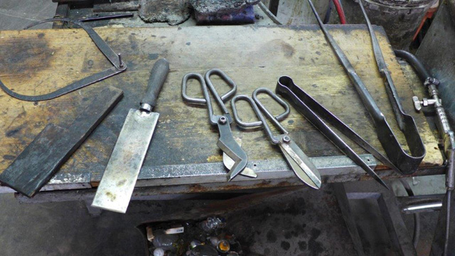 Master Crystal Blowers' tools- Duccio di Segna -Colle di Val d'Elsa 