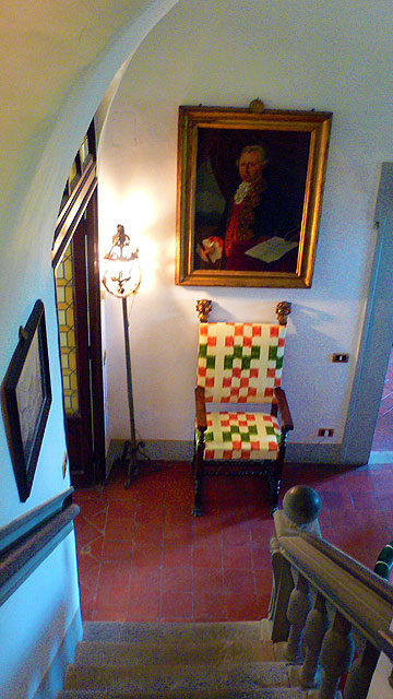Renaissance armchair at Villa le Barone 