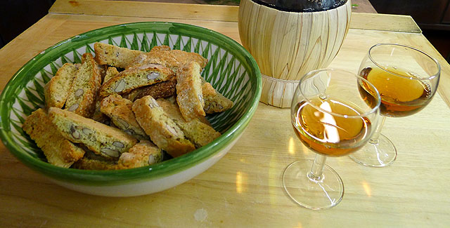 Vin Santo (Holy Wine ) and Cantucci